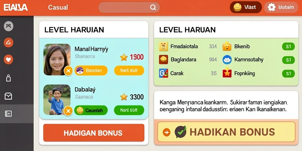Tampilan menu utama yang modern dan intuitif.