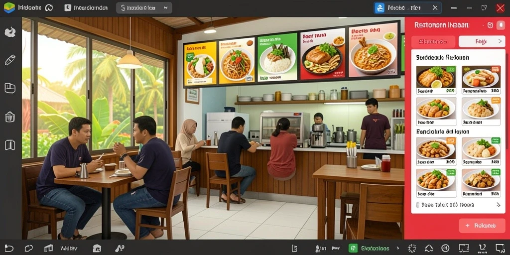 Tampilan antarmuka aplikasi yang menarik.