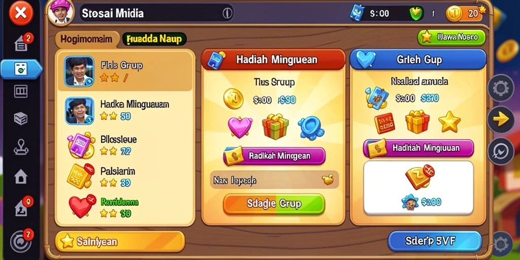 Screenshot pertama menampilkan tampilan awal permainan.