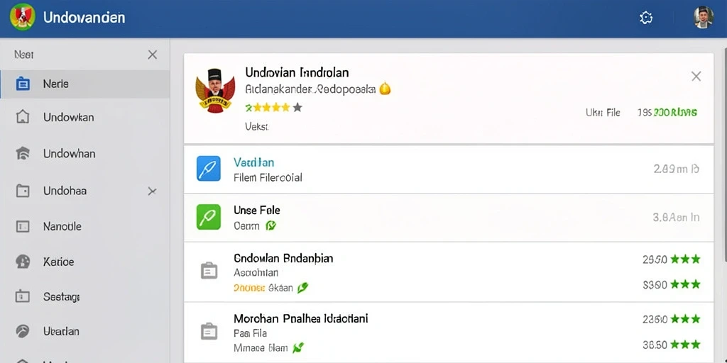 Tampilan menu utama yang menarik dan intuitif.