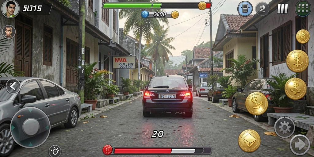 Tampilan layar utama dengan navigasi yang intuitif.