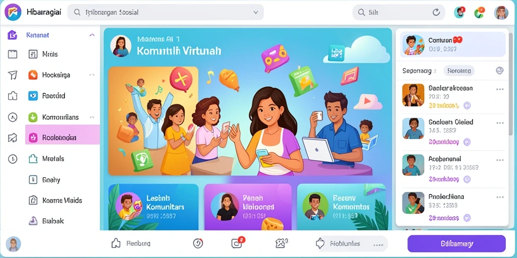 Tampilan antarmuka yang modern dan menarik.