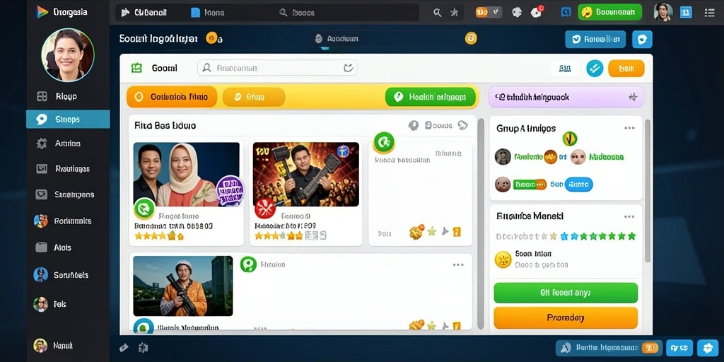 Tampilan awal permainan yang menarik dan intuitif.